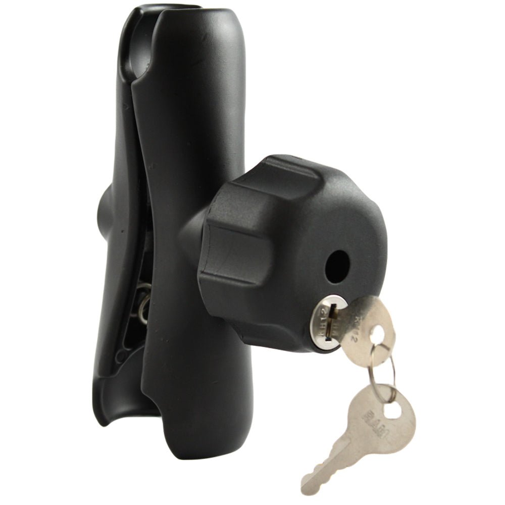 RAM Mount Double Socket Arm w/Locking Knob f/1.5" Ball Bases [RAM-201LU] - Houseboatparts.com