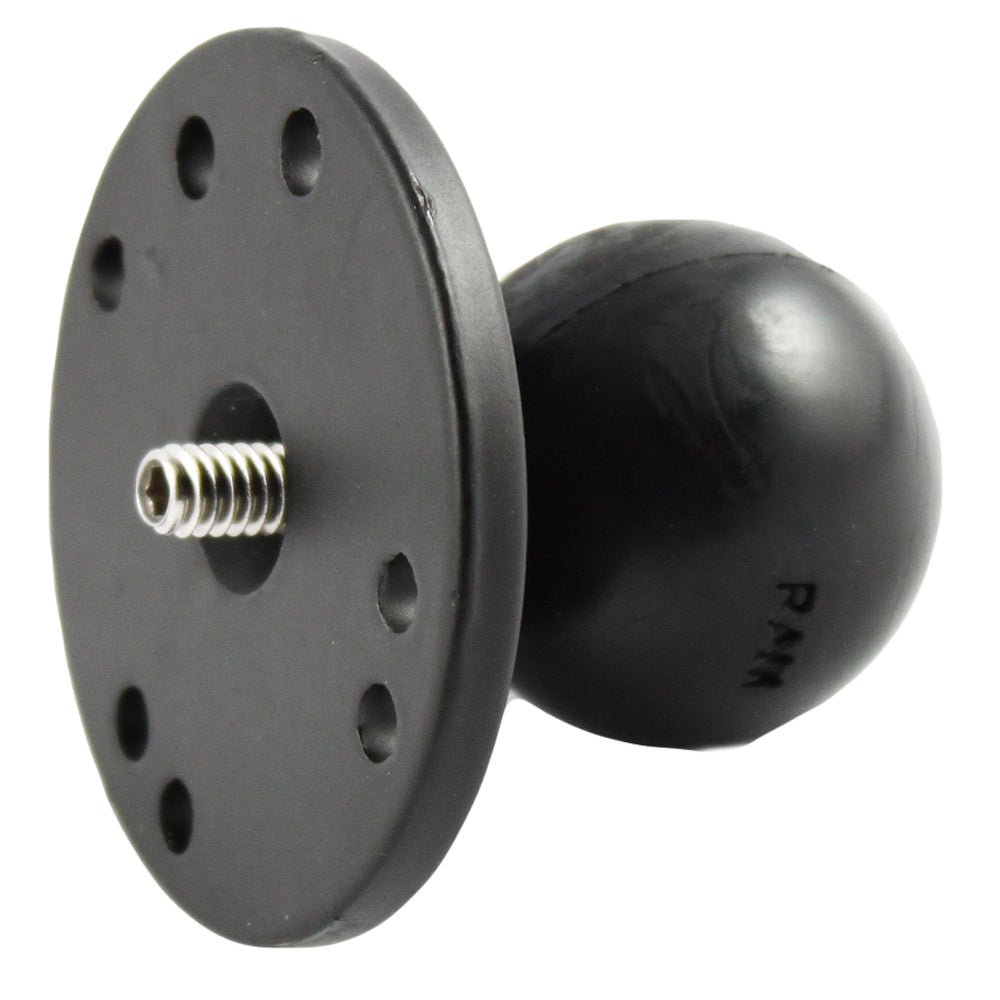 RAM Mount 2.5" Round Base w/1.5" Ball & 1/4"-20 Threaded Male Post f/Cameras [RAM-202AU] - Houseboatparts.com