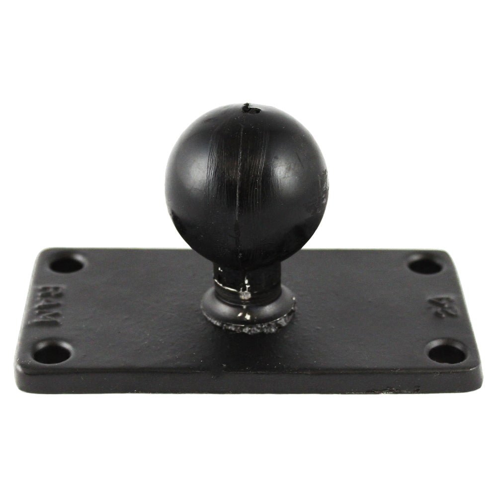 RAM Mount 2" x 4" Rectangle Base w/1.5" Ball [RAM-202U-24] - Houseboatparts.com