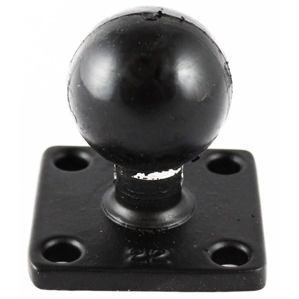 RAM Mount 2" x 2" Square Base w/1.5" Ball [RAM-202U-22] - Houseboatparts.com