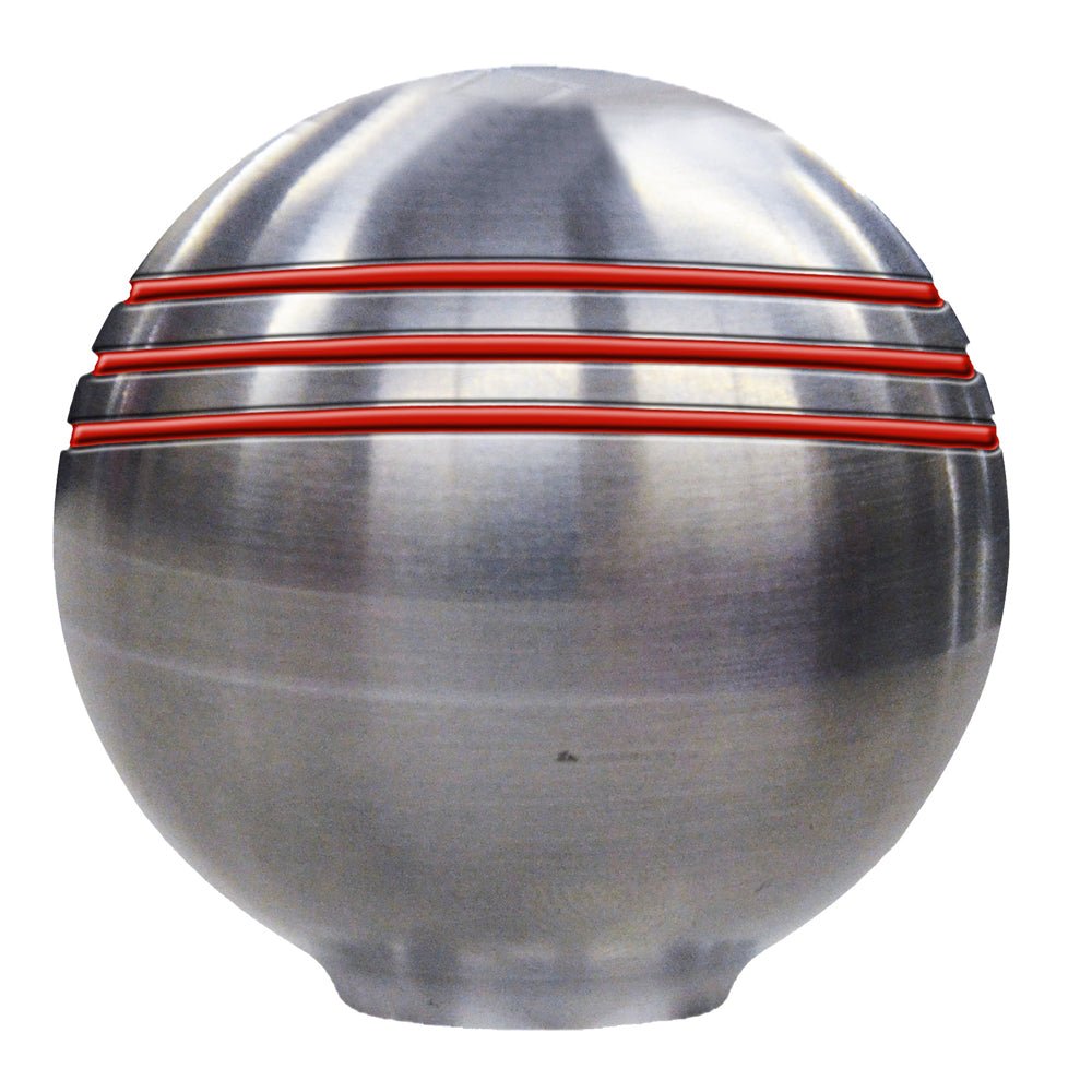 Schmitt Marine Throttle Knob - 1-7/8" - Red Grooves [50044] - Houseboatparts.com