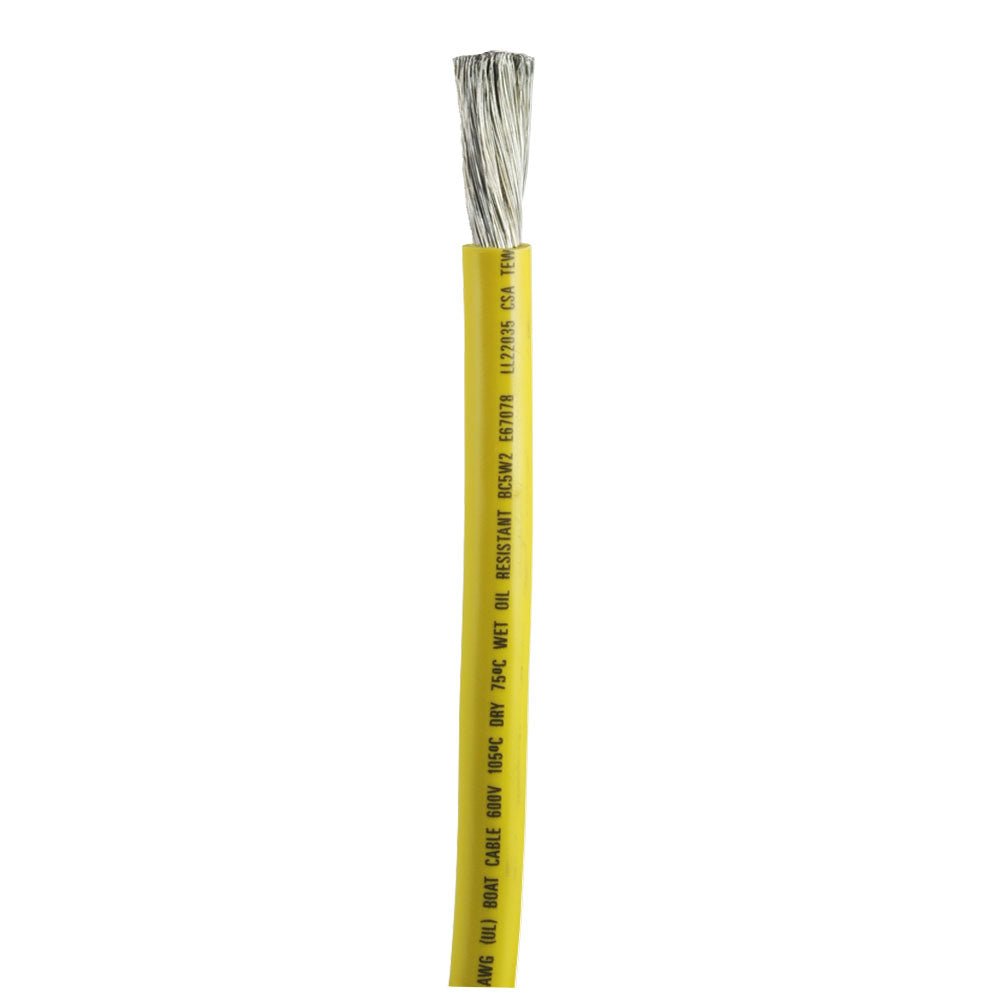 Ancor Yellow 1/0 AWG Battery Cable - Sold By The Foot [1169-FT] - Houseboatparts.com