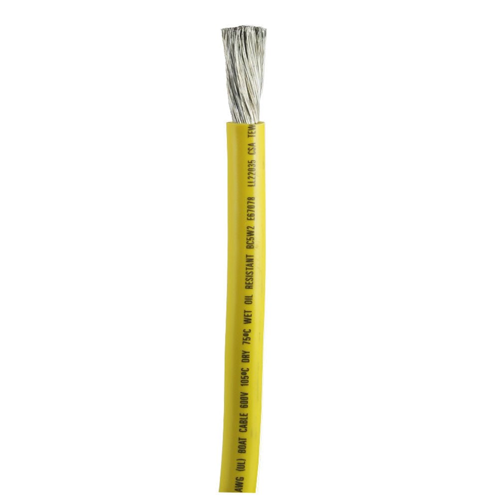 Ancor Yellow 2/0 AWG Battery Cable - Sold By The Foot [1179-FT] - Houseboatparts.com