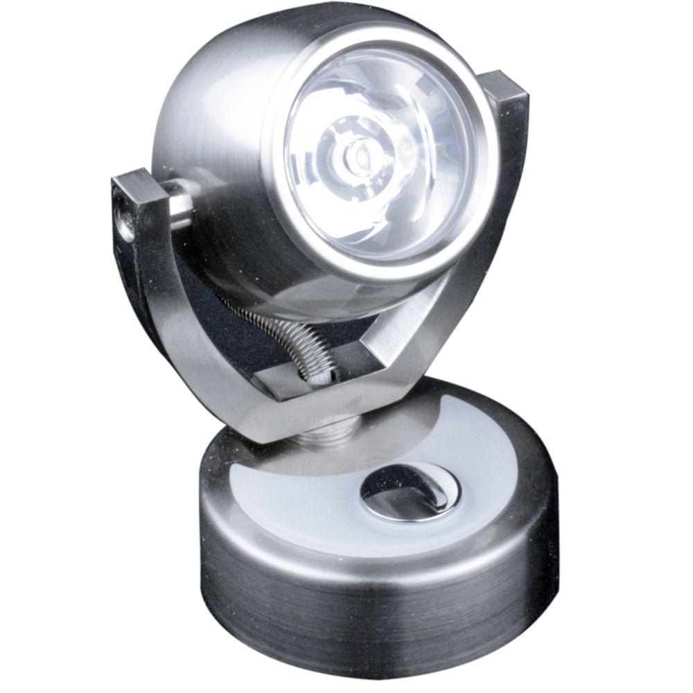 Lunasea Wall Mount LED Light w/Touch Dimming - Warm White/Brushed Nickel Finish - Rotating Light [LLB-33JW-81-OT] - Houseboatparts.com