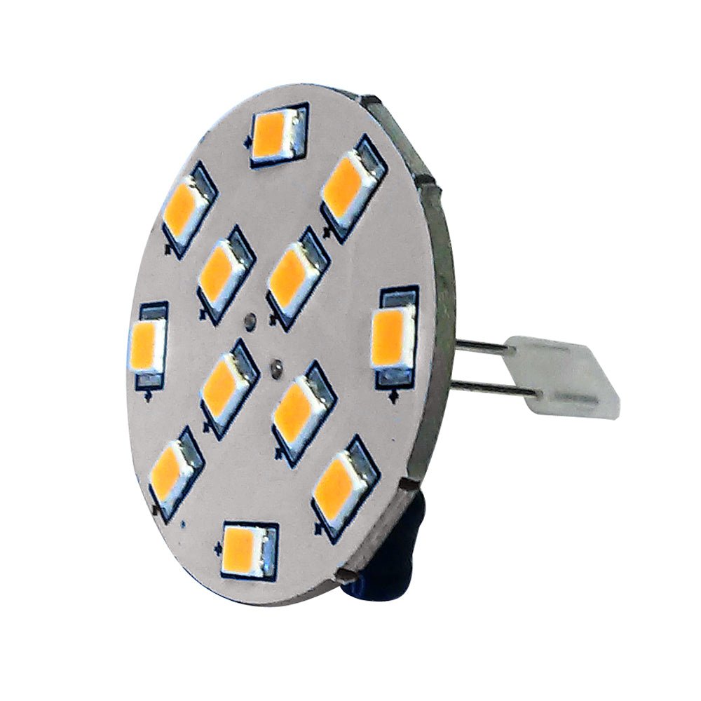 Lunasea G4 10 Back Pin LED Light Bulb - 12VAC or 10-30VDC/2W/140 Lumens - Warm White [LLB-21UW-21-00] - Houseboatparts.com