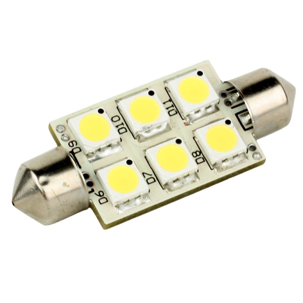 Lunasea Single-Sided 6 LED Festoon - 10-30VDC/1.5W/97 Lumens - Warm White [LLB-186W-21-00] - Houseboatparts.com