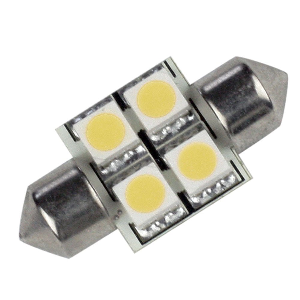 Lunasea Single-Sided 4 LED Festoon - 10-30VDC/0.7W/60 Lumens - Warm White [LLB-202W-21-00] - Houseboatparts.com