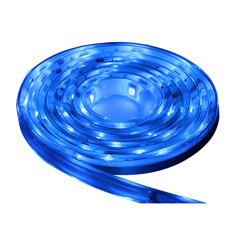 Lunasea Waterproof IP68 LED Strip Lights - Blue - 2M [LLB-453B-01-02] - Houseboatparts.com