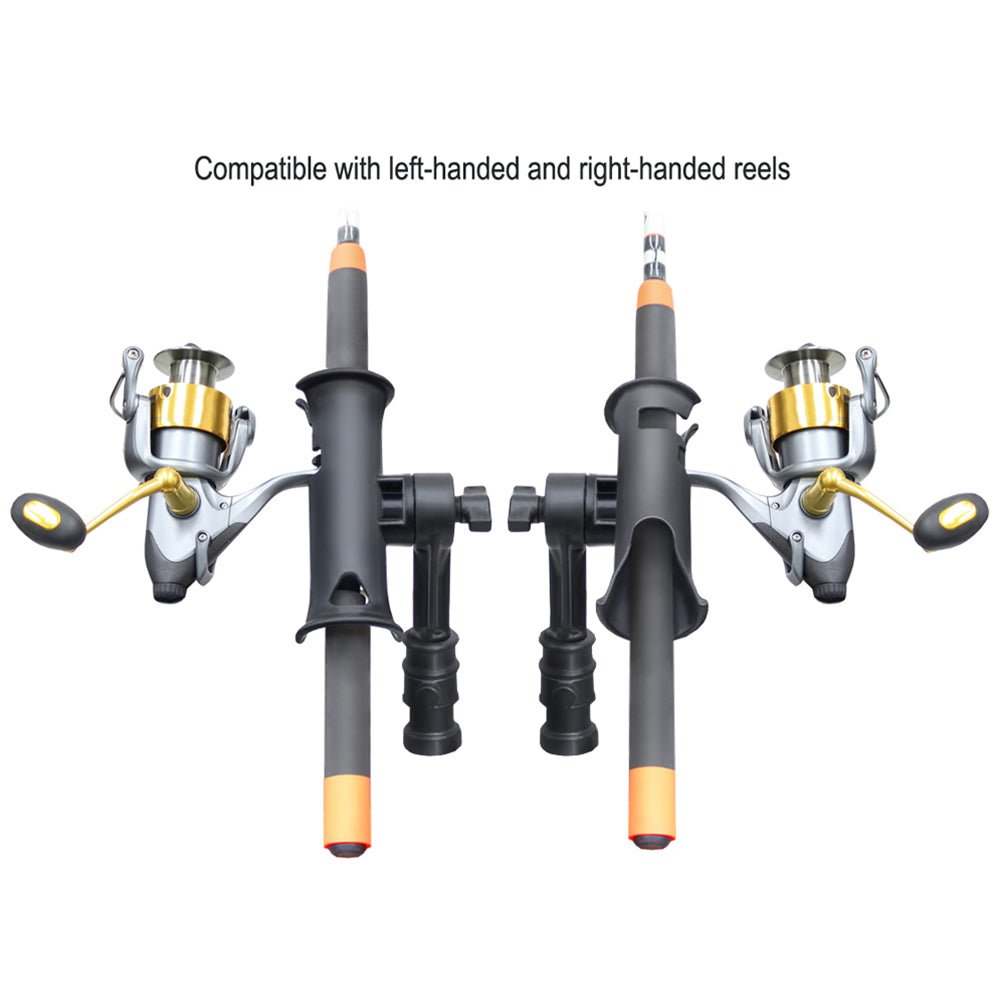 RAM Mount RAM Tube Jr. Rod Holder w/ 4" Post & Adapt-A-Post Track Mounting Base [RAP-390-SAAPU] - Houseboatparts.com