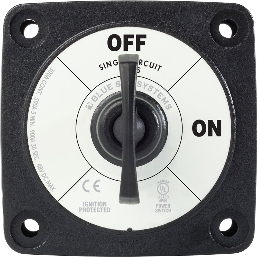 Blue Sea 6005200 Battery Switch Single Circuit ON-OFF - Black [6005200] - Houseboatparts.com