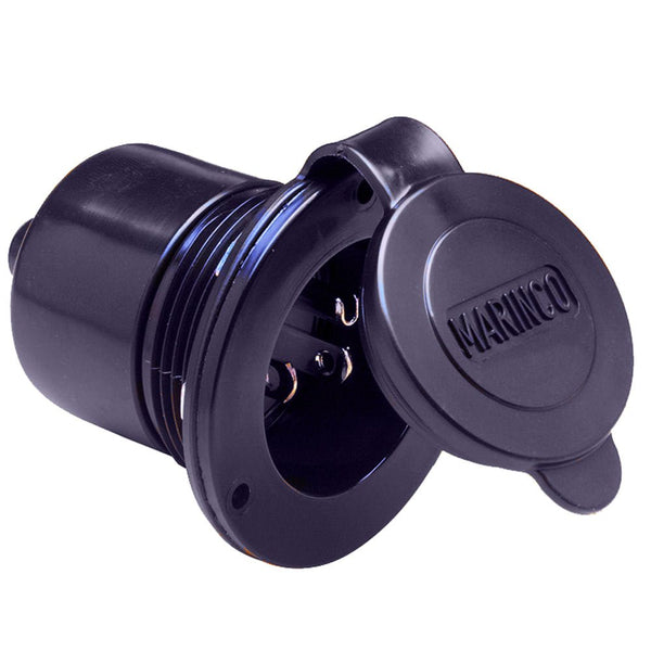 Marinco Marine On-Board Hard Wired Charger Inlet - 15Amp - Black [150BBI] - Houseboatparts.com