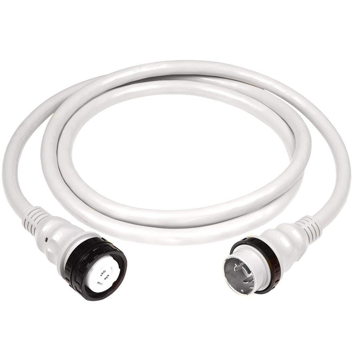 Marinco 50Amp 125/250V Shore Power Cable - 25' - White [6152SPPW-25] - Houseboatparts.com