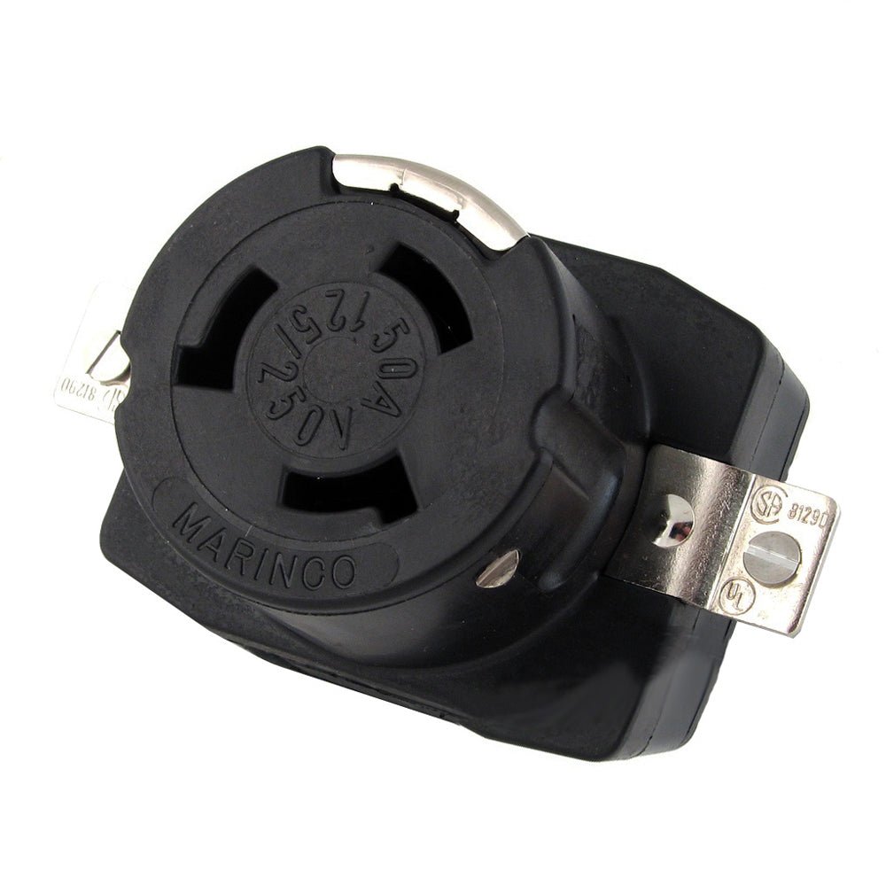 Marinco 6369CR 125/250V 50Amp Wire Dockside Receptacle [6369CR] - Houseboatparts.com