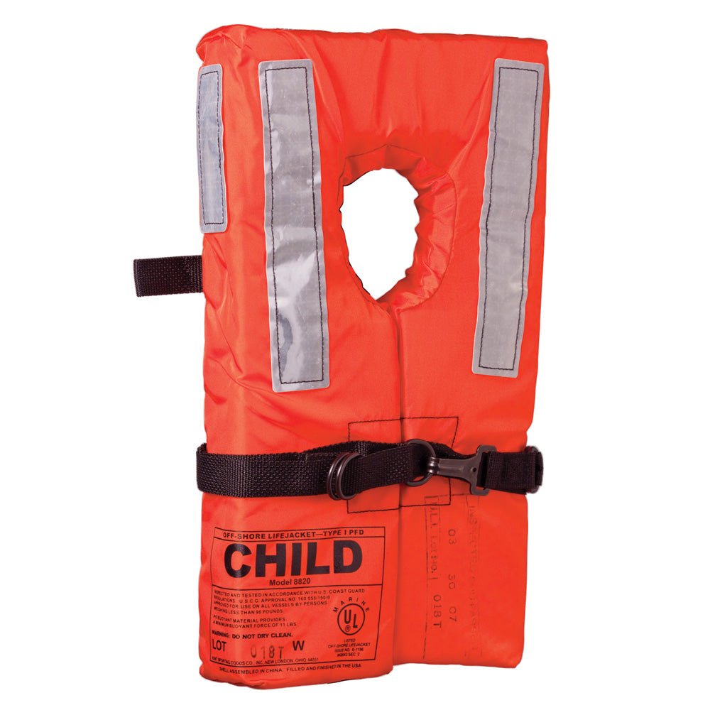 Kent Type 1 Collar Style Life Jacket - Child [100100-200-002-12] - Houseboatparts.com