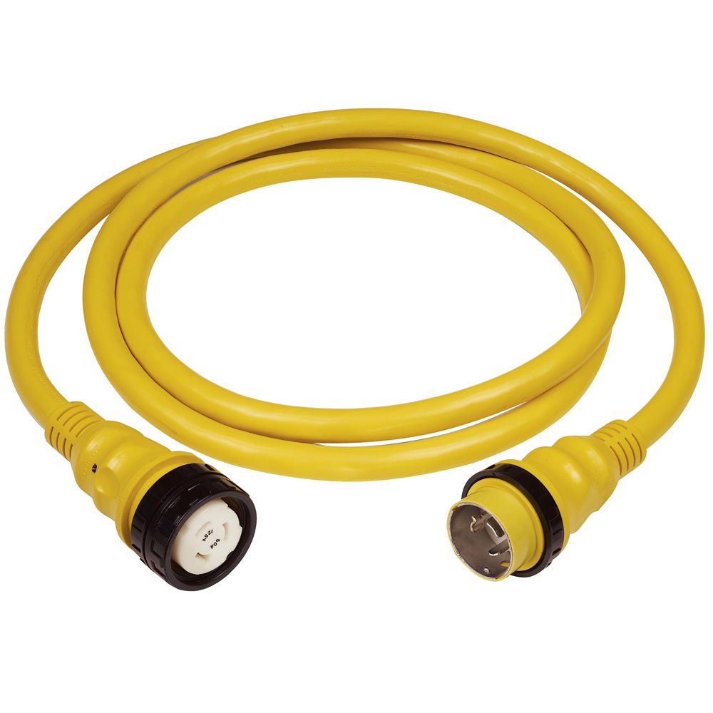 Marinco 50A 125V Shore Power Cable - 50' - Yellow [6153SPP] - Houseboatparts.com