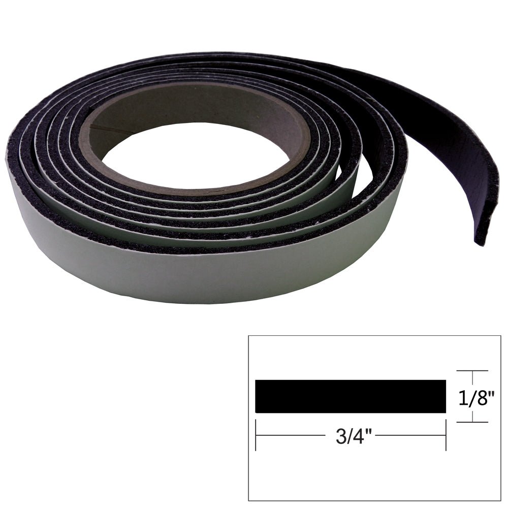 TACO Hatch Tape 8'L x "H x "W - Black [V30-0744B8-2] - Houseboatparts.com