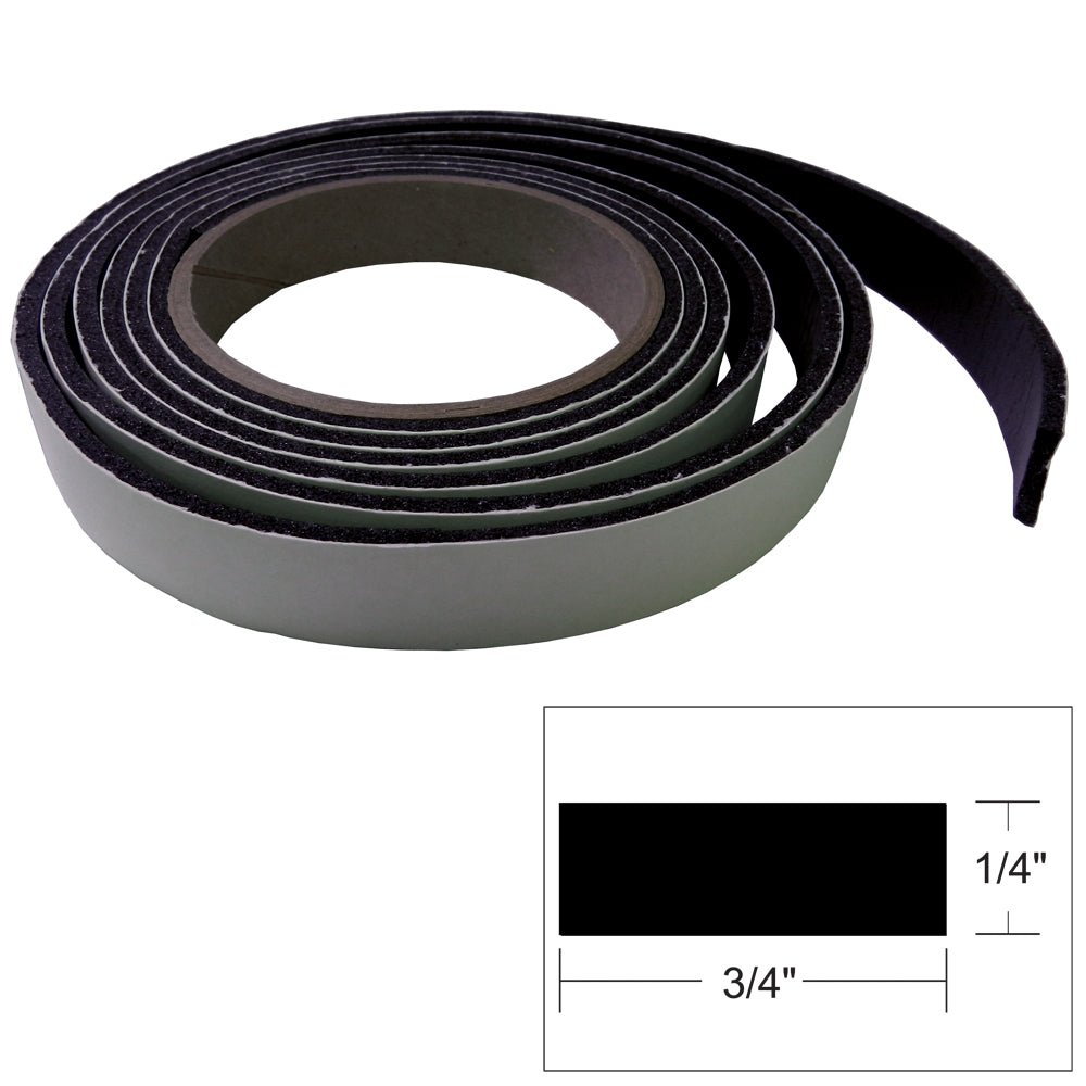 TACO Hatch Tape - 8'L x 1/4"H x "W - Black [V30-0748B8-2] - Houseboatparts.com