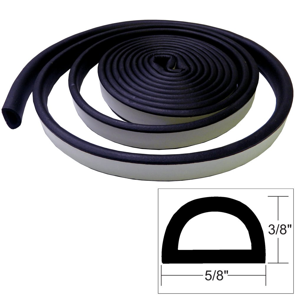 TACO Weather Seal - 10'L x 3/8"H x "W - Black [V30-0109B10-1] - Houseboatparts.com