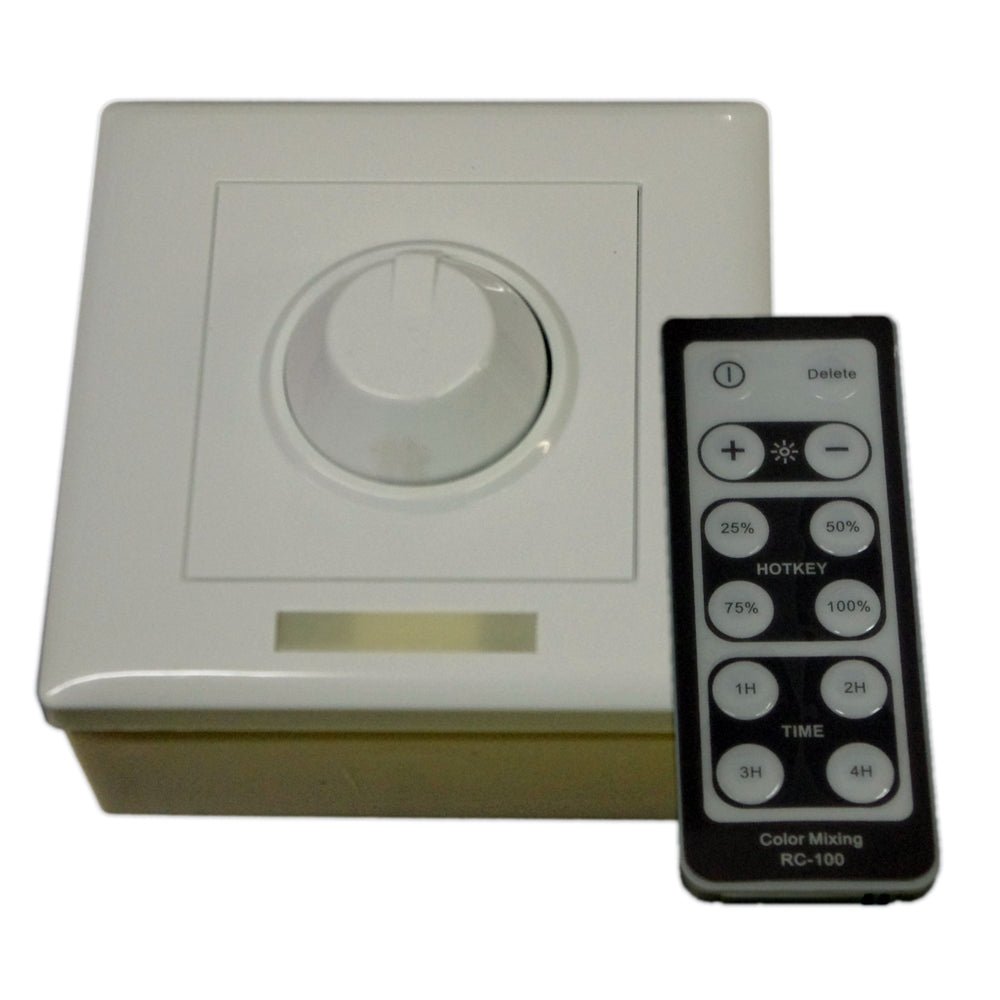 Lunasea Single Color Wall Mount Dimmer w/Controller [LLB-45AU-08-00] - Houseboatparts.com