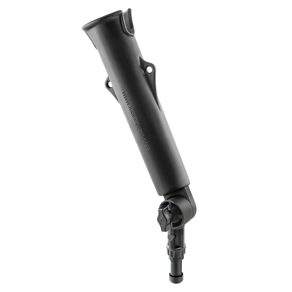 RAM Mount Tough-Tube Fishing Rod Holder w/3" Long Ratchet Spline Post Arm [RAP-394-SSTU] - Houseboatparts.com