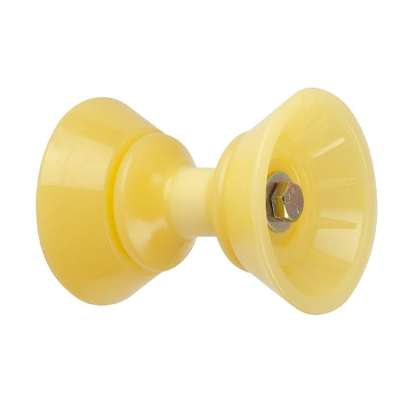 C.E. Smith 3" Bow Bell Roller Assembly - Yellow TPR [29300] - Houseboatparts.com