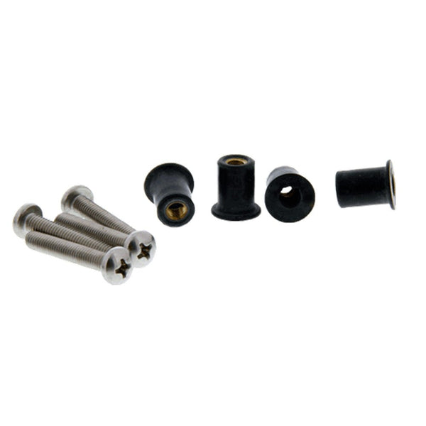 Scotty 133-16 Well Nut Mounting Kit - 16 Pack [133-16] - Houseboatparts.com