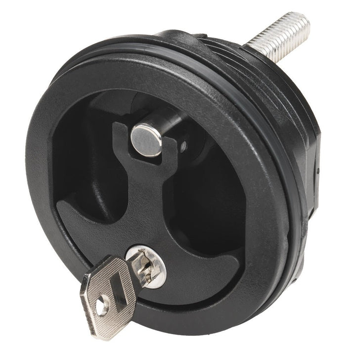 Whitecap Compression Handle - Nylon Black/Black - Locking [3726BC] - Houseboatparts.com