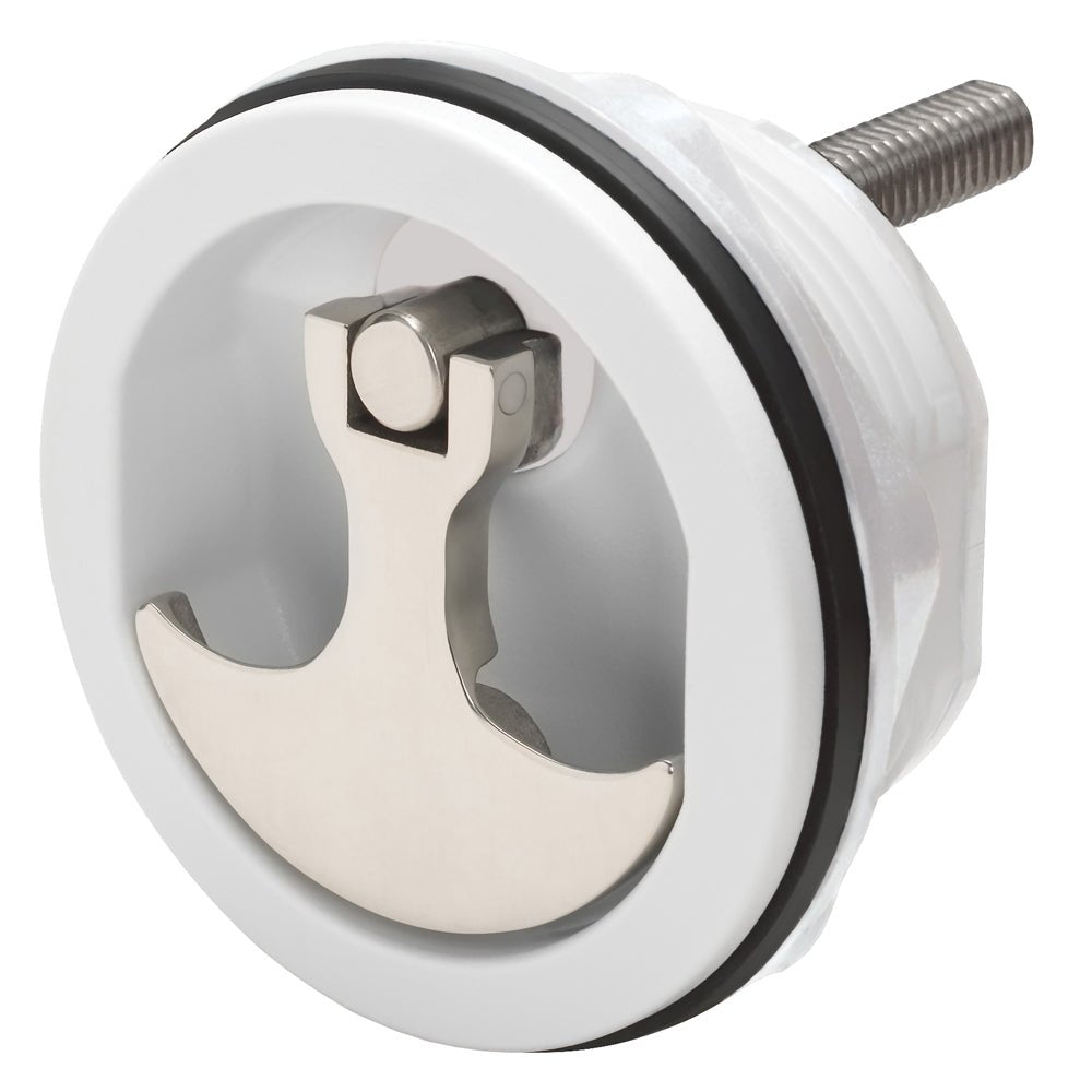 Whitecap Compression Handle - Nylon White/Stainless Steel - Non - Locking [6230WC] - Houseboatparts.com