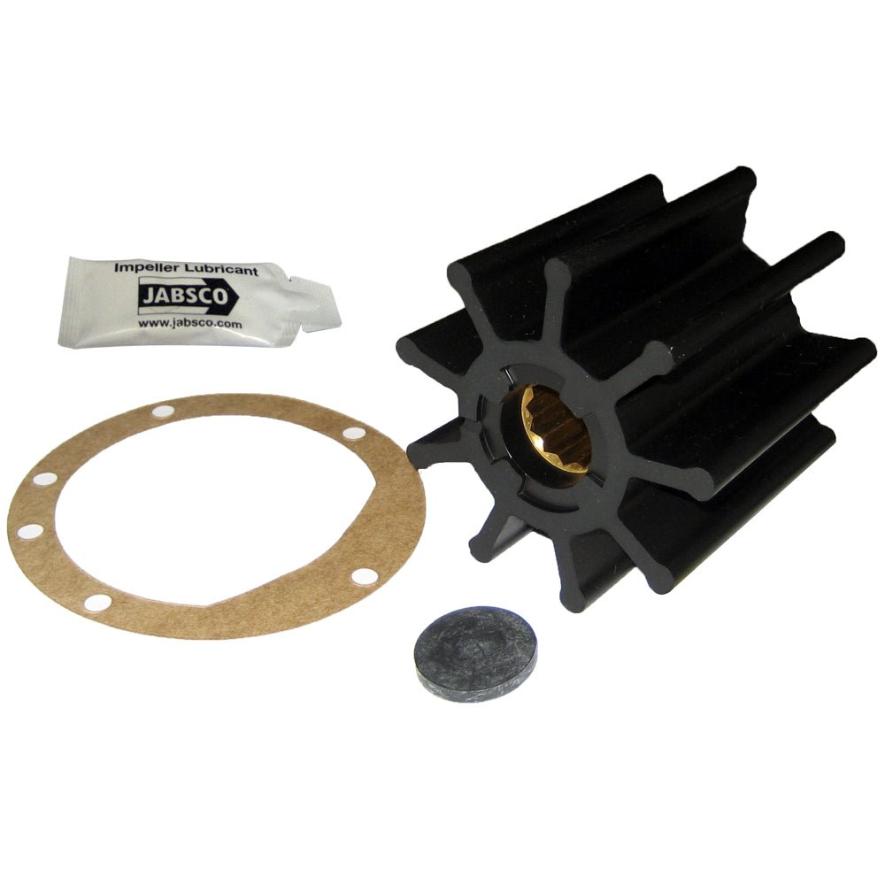 Jabsco Impeller Kit - 9 Blade - Nitrile - 3-3/4" Diameter x 3-1/2" W, 1" Shaft Diameter [6760-0003-P] - Houseboatparts.com