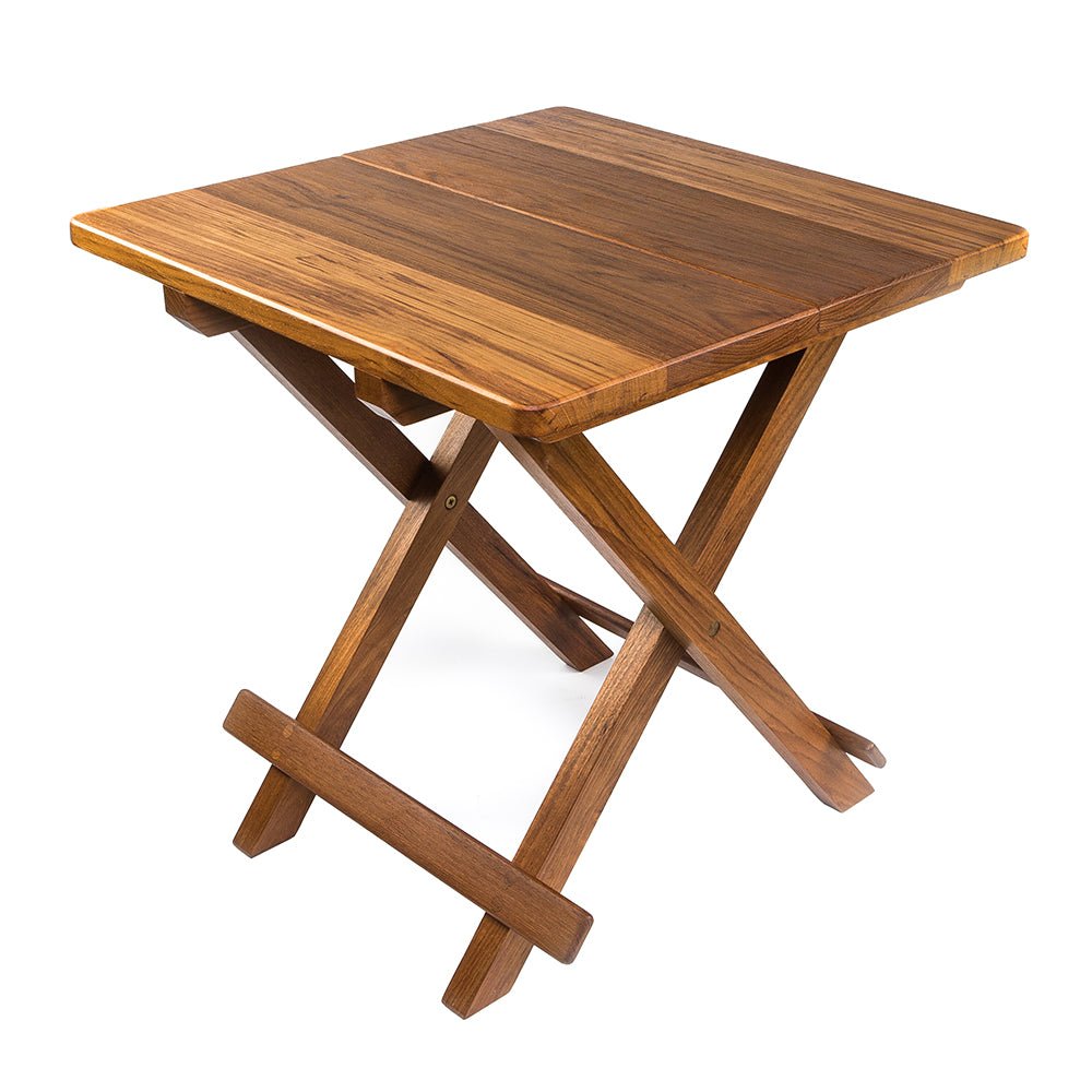 Whitecap Teak Solid Top Fold Away Table [60031] - Houseboatparts.com