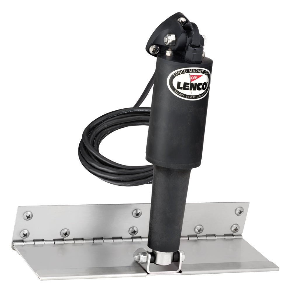 Lenco 4" x 12" Limited Space Trim Tab Kit w/o Switch Kit 12V - Standard Finish - Standard Actuator [15125-101] - Houseboatparts.com