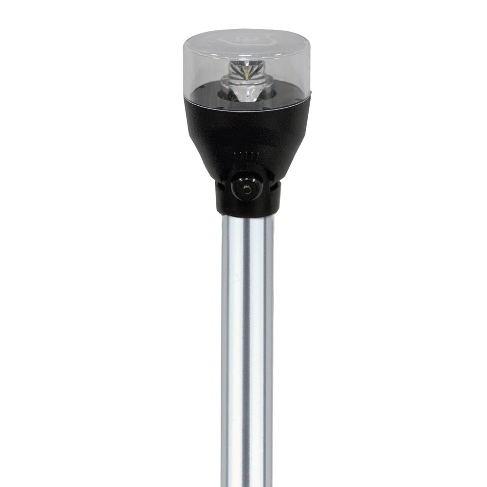 Attwood LED Articulating All Around Light - 24" Pole [5530-24A7] - Houseboatparts.com