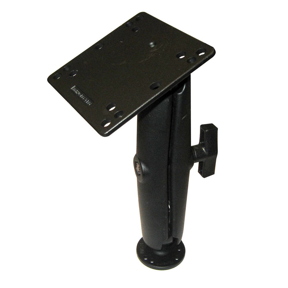 RAM Mount 4.75" Square Base VESA Plate 75mm and 100mm Hole Patterns w/Long Surface Mount [RAM-101U-D-246] - Houseboatparts.com