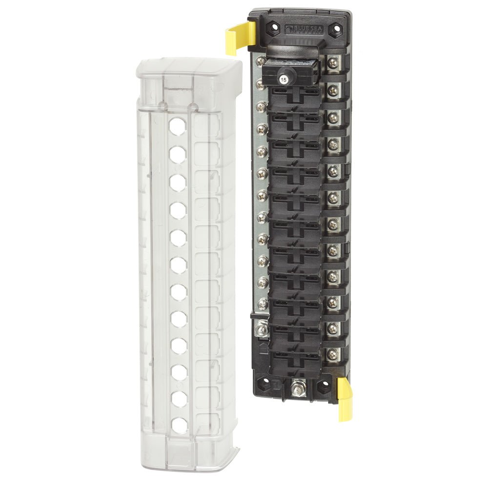 Blue Sea 5054 ST CLB Circuit Breaker Block - 12 Position w/Negative Bus [5054] - Houseboatparts.com