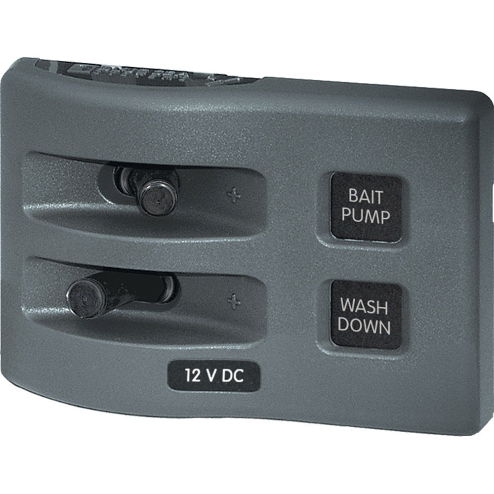 Blue Sea 4303 WeatherDeck 12V DC Waterproof Switch Panel - 2 Position [4303] - Houseboatparts.com