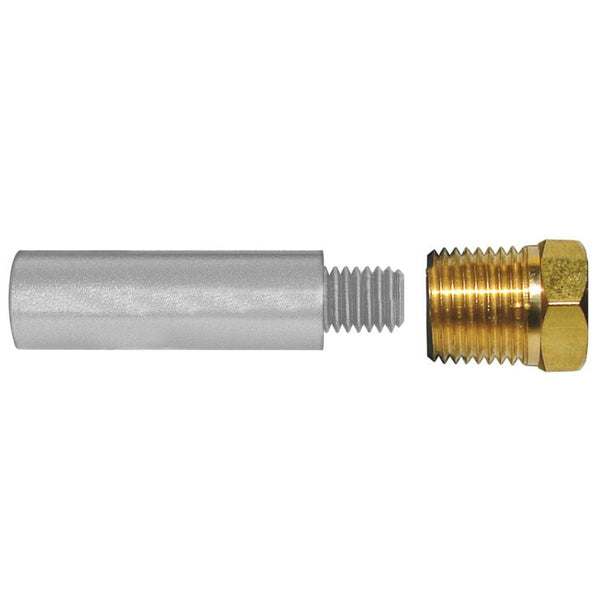 Tecnoseal E0 Pencil Zinc w/Brass Cap [TEC-E0-C] - Houseboatparts.com