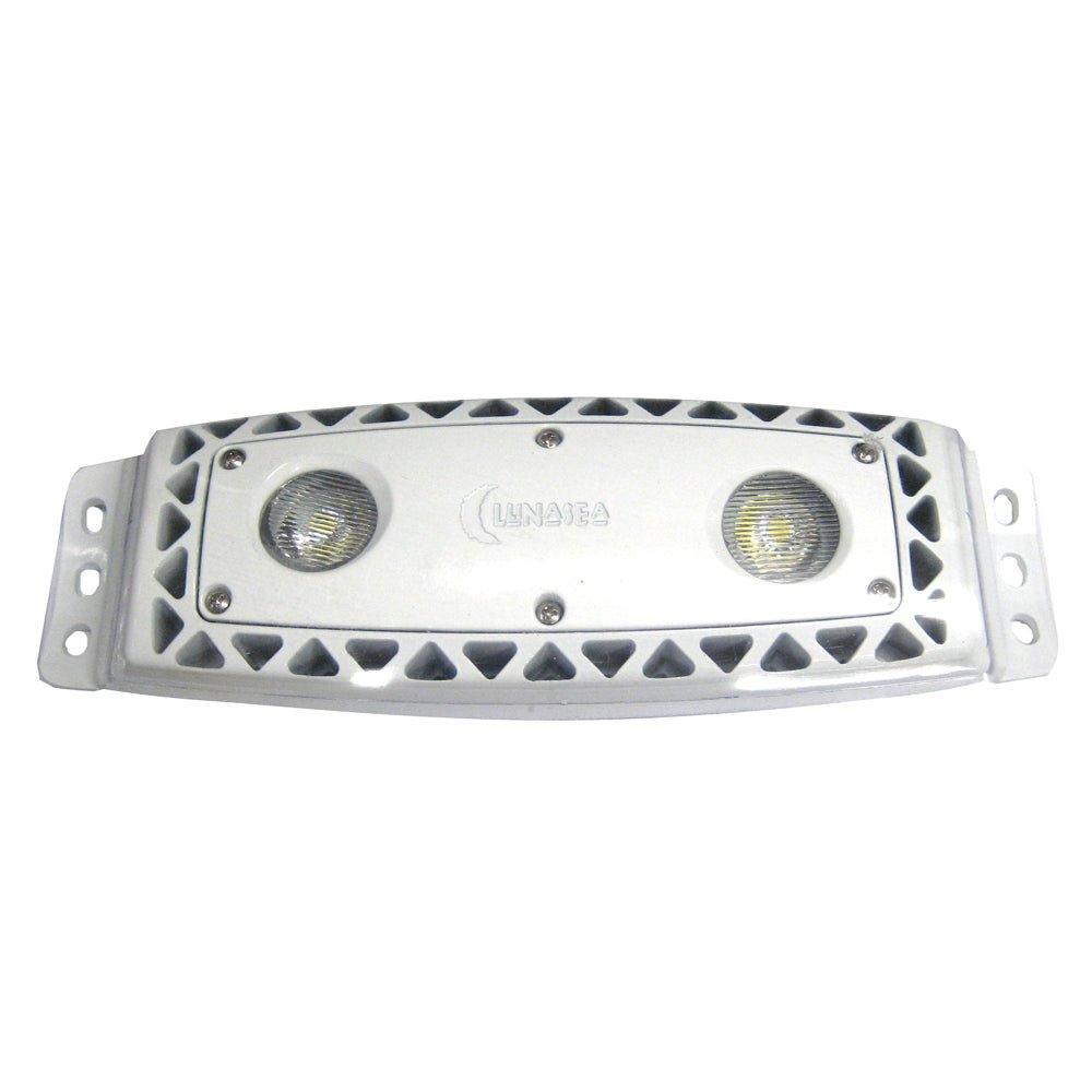 Lunasea High Intensity Outdoor Dimmable LED Spreader Light - White - 1,100 Lumens [LLB-472W-21-10] - Houseboatparts.com