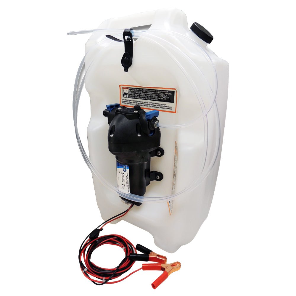 Jabsco Flat Tank Oil Changer System - 3-1/2 Gallon Tank - 12V [17860-2012] - Houseboatparts.com