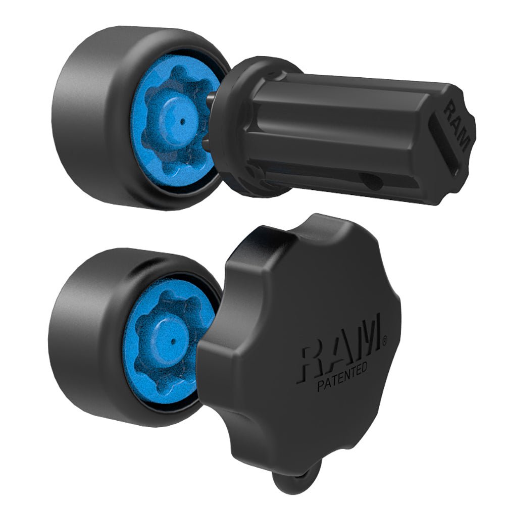 RAM Mount Pin-Lock Security Kit f/ 1" B Size Mounts and Gimbal Bracket [RAP-S-KNOB3-GU] - Houseboatparts.com