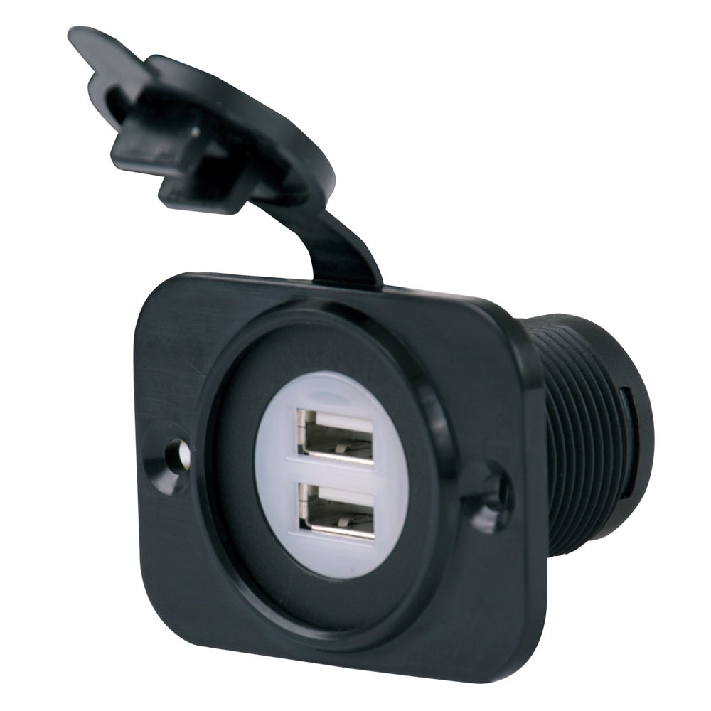 Marinco SeaLink Deluxe Dual USB Charger Receptacle [12VDUSB] - Houseboatparts.com