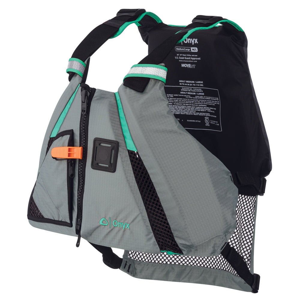 Onyx MoveVent Dynamic Paddle Sports Life Vest - XS/SM - Aqua [122200-505-020-15] - Houseboatparts.com