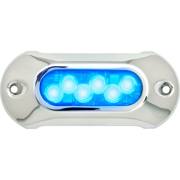 Attwood Light Armor Underwater LED Light - 6 LEDs - Blue [65UW06B-7] - Houseboatparts.com