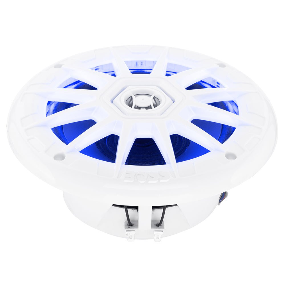 Boss Audio 6.5" MRGB65 Speakers w/RGB Lighting - White - 200W [MRGB65] - Houseboatparts.com