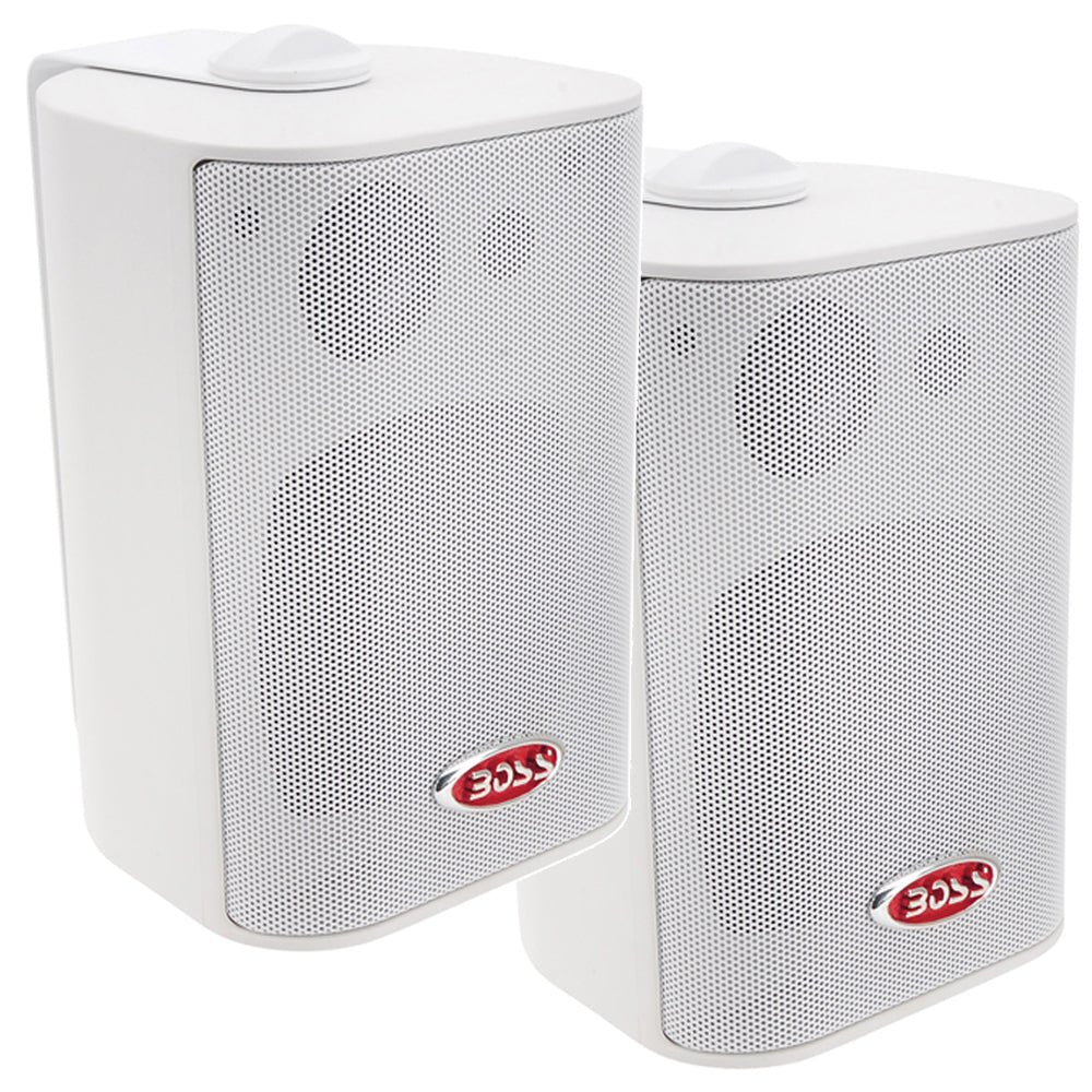 Boss Audio 4" MR4.3W Box Speakers - White - 200W [MR4.3W] - Houseboatparts.com