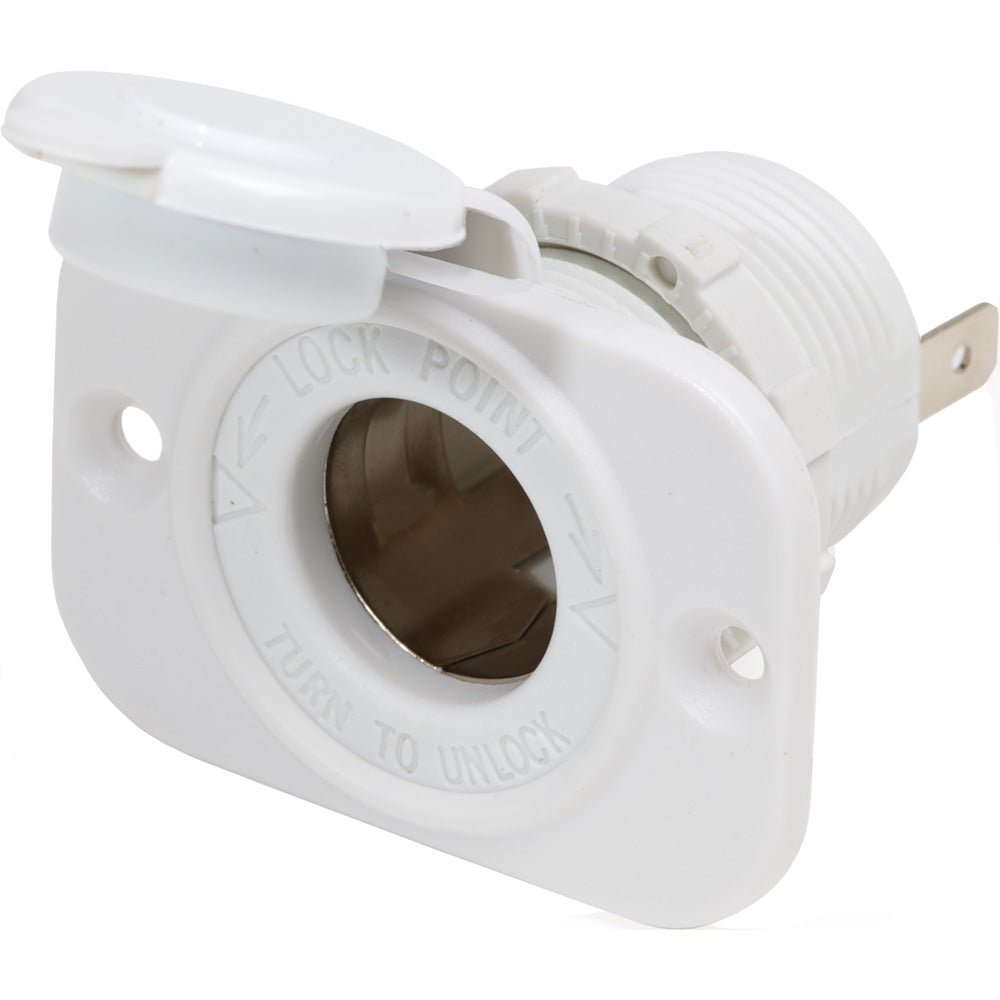 Blue Sea 12V Dash Socket - White [1011200] - Houseboatparts.com