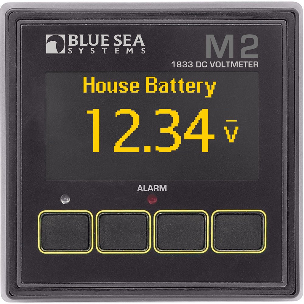 Blue Sea 1833 M2 DC Voltmeter [1833] - Houseboatparts.com