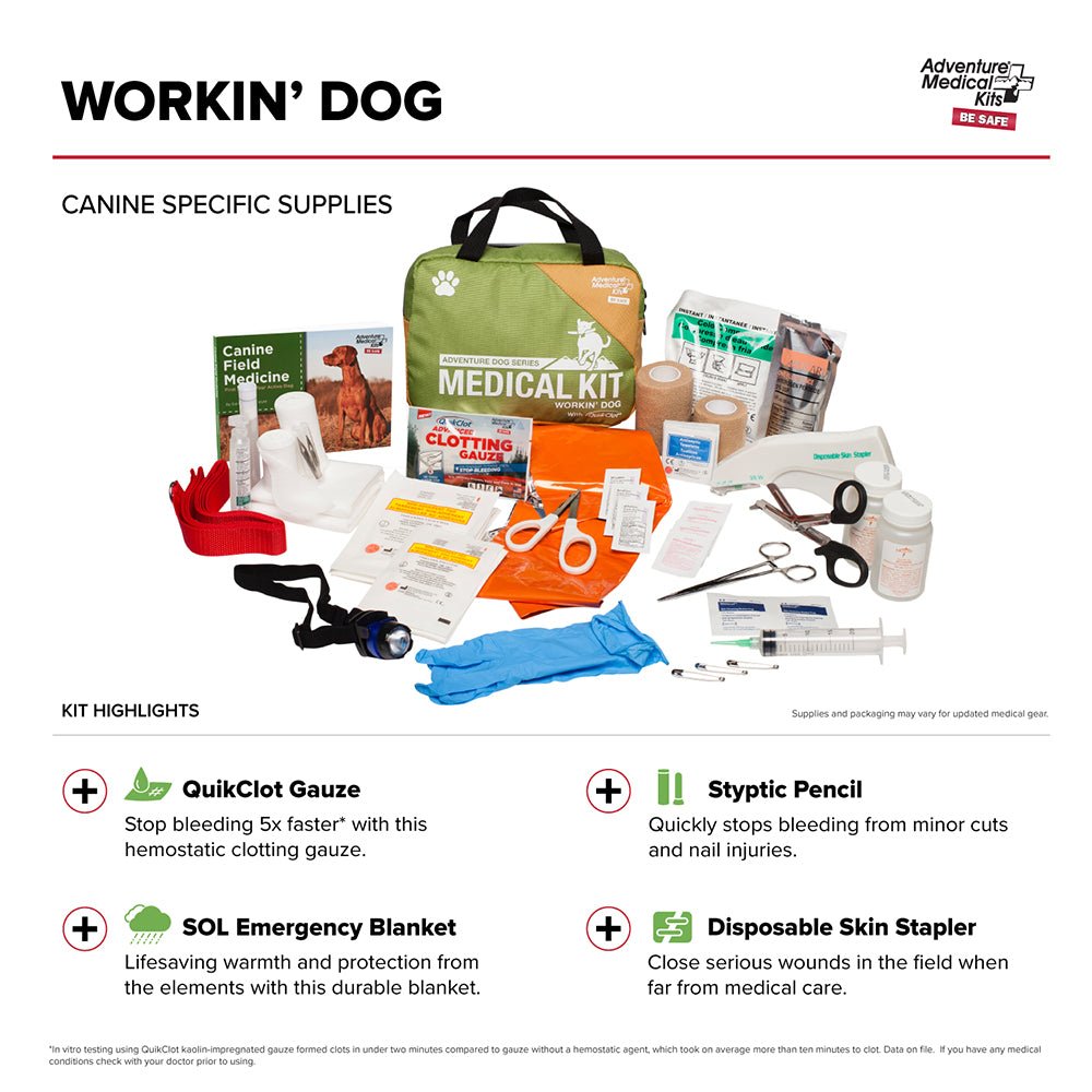 Adventure Medical Dog Series - Workin Dog First Aid Kit [0135 - 0100] - Houseboatparts.com