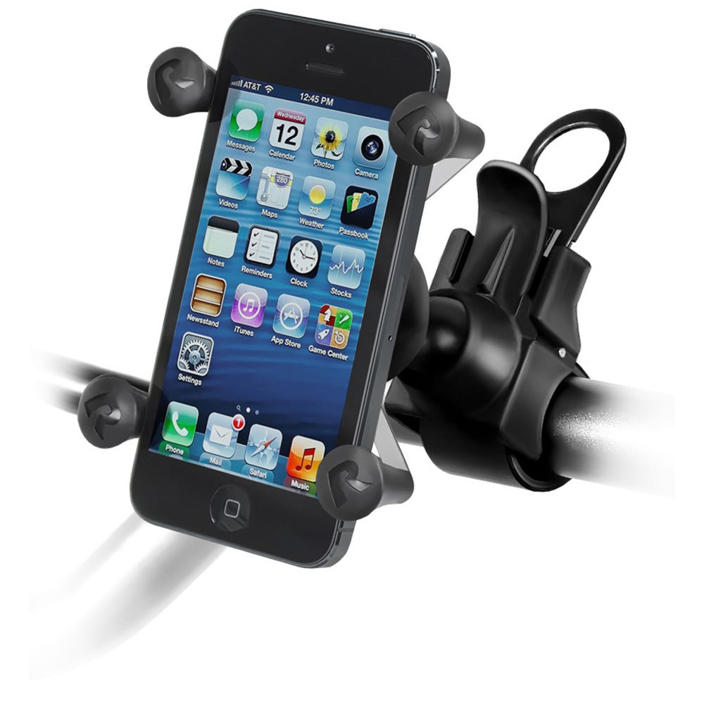 RAM Mount EZ-Strap Rail Mount w/Universal X-Grip Cell Phone Holder [RAP-SB-187-UN7U] - Houseboatparts.com