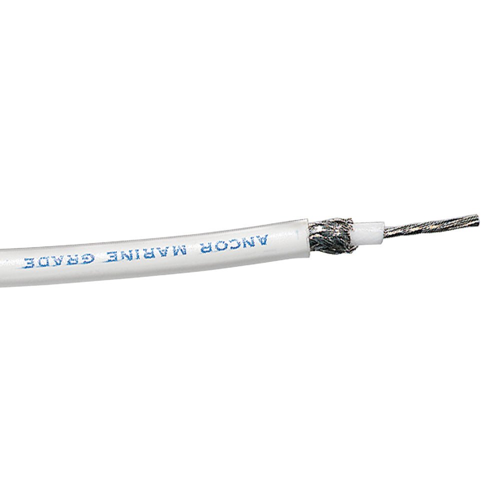 Ancor RG-213 White Tinned Coaxial Cable - 100' [151710] - Houseboatparts.com