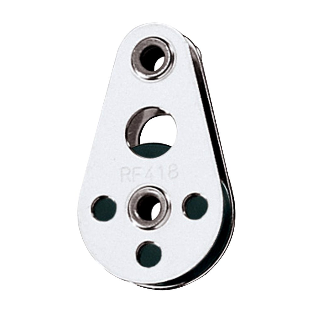 Ronstan Wire Block - Tubular Rivet Head w/Nylatron Sheave - 25mm (1") Sheave Diameter [RF418] - Houseboatparts.com